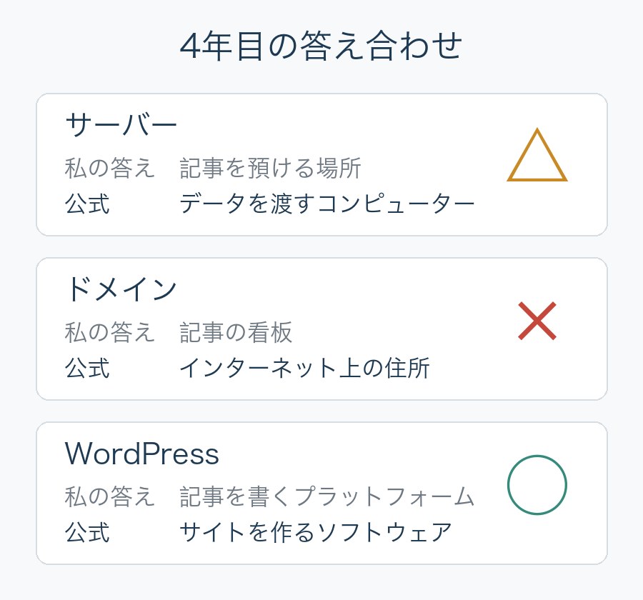 4年目の答え合わせ。サーバーは△、ドメインは×、WordPressは○